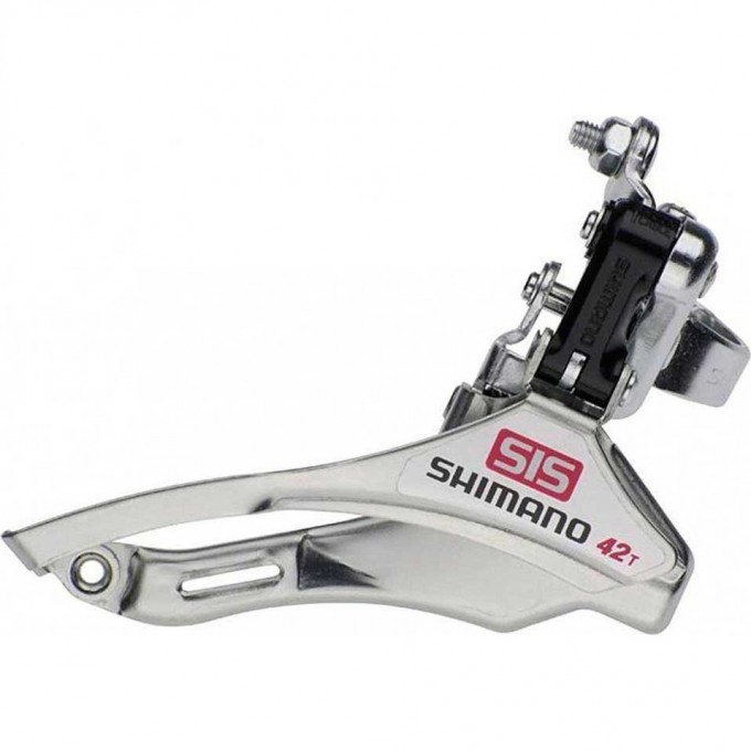 Переключатель передний SHIMANO TOURNEY, TY10, НИЖН.ТЯГА, 31.8, 42T, Б/УП. AFDTY10DM6 Переключатель передний SHIMANO TOURNEY, TY10, НИЖН.ТЯГА, 31.8, 42T, Б/УП. AFDTY10DM6