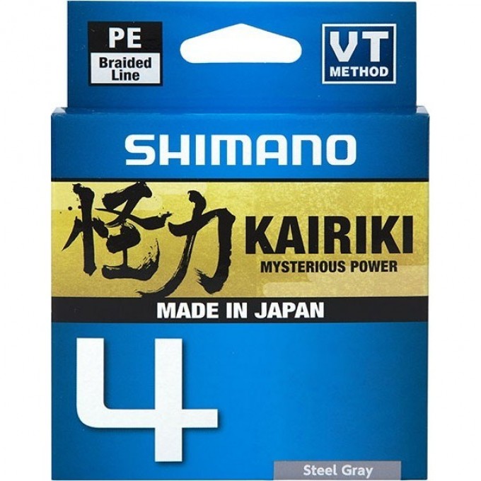 Леска плетёная SHIMANO KAIRIKI 4 PE 150 м серая 0.215 мм 16.7 кг LDM54TE2521515S Леска плетёная SHIMANO KAIRIKI 4 PE 150 м серая 0.215 мм 16.7 кг LDM54TE2521515S