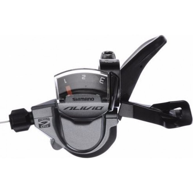 Шифтер SHIMANO ALIVIO, M4000, левый/правый, 3X9 скоростей, трос+оплетка ESLM4000PA3 Шифтер SHIMANO ALIVIO, M4000, левый/правый, 3X9 скоростей, трос+оплетка ESLM4000PA3