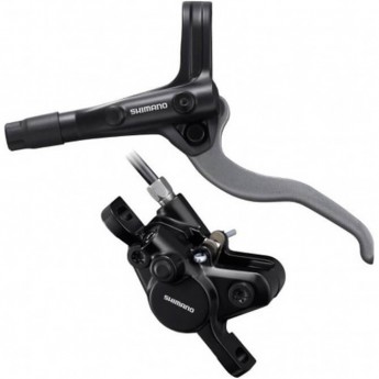 Тормоз дисковый SHIMANO MT400, BL(левый)/BR(передний), полимерные колодки, 1000мм, серебристый
