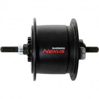 Втулка SHIMANO C6000, динамо, 36 отверстия, 6V-2.4W, под роллер, под гайки, черный, EDHC60002RDNL
